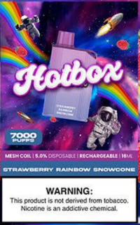 HotBox Strawberry Rainbow Snowcone