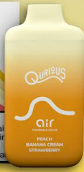 Qurious Air Peach Banana Strawberry Cream_