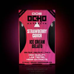 Ocho Extracts 2 in 1 Strawberry Cough Ice Cream Gelato